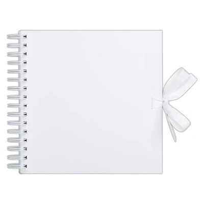 Image of Papermania Scrapbook, White, 12 x 12&quot;, 40 Sheets, Create Your Own Photo Album, Ideal Wedding Book, For Home Memories, Add Paper, Scrapbook Stickers &amp; Scrapbooking Supplies Accessories