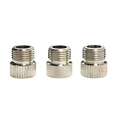 Image of ABEST 3 Set of Airbrush Hose Adaptor Fitting 1/8&quot; Male to Badger Paasche Aztec