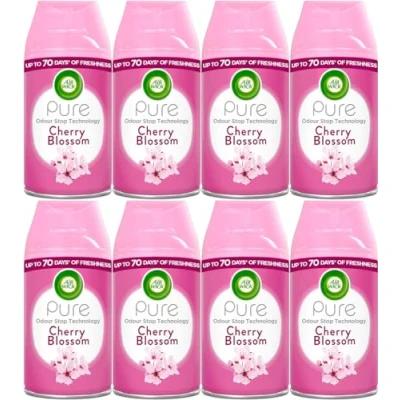 Image of Air Wick Freshmatic Refill Cherry Blossom Freshener Pack of 8 250ml