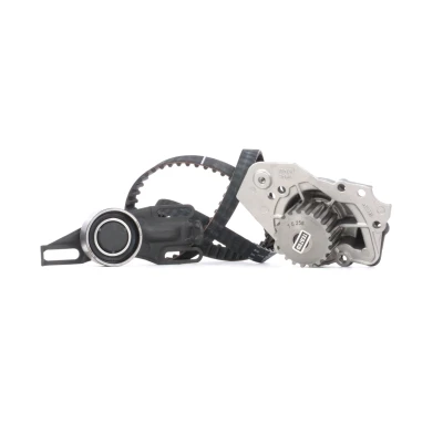 Image of 081667, 082912, 91508298, 91517722, 95641148 Water Pump + Timing Belt Kit SKF VKMC 03200 with gaskets/seals 113 rounded tooth profile Plastic
