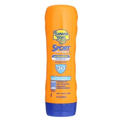 Image of Banana Boat Sport Peformance Sunblock Lotion Spf 30 8 Ounce Bottles (Pack Of 2)