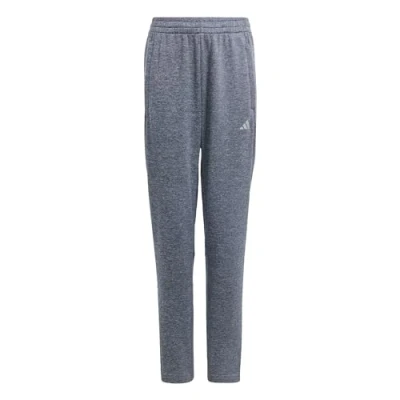 Image of adidas Unisex Kids Training AEROREADY Knit Pants Kids, Legend Ink Metallic/Reflective Silver, 11 12 Years