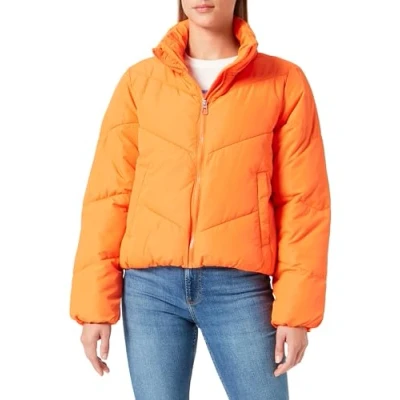 Image of Bestseller A/S Women&#039;s Onlmaggi Solid Buffer CC OTW Jacket, Russet Orange, S