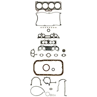 Image of 0K01810270 Full Gasket Set, engine AJUSA 50163300 with cylinder head gasket, valve stem seals FIBERMAX