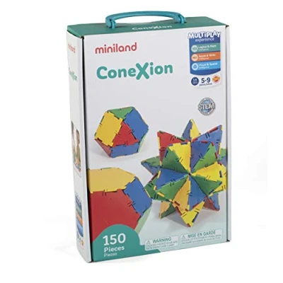 Image of Miniland Miniland32110 Connection Shape Set in Container, Multi Color