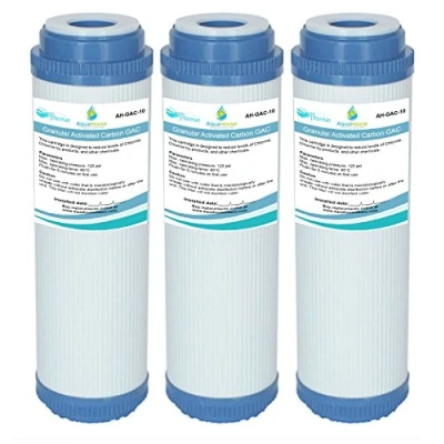 Image of 3X GAC 10 AquaHouse 10&quot; Granular Activated Carbon Water Filter Cartridge for Reverse Osmosis, Whole House, Drinking