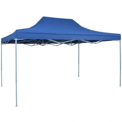 Image of vidaXL Foldable Tent Pop Up 3x4.5 m Blue