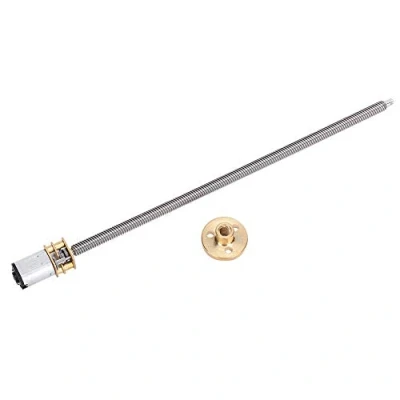 Image of DC Gear Motor, N20 Box Thread Reduction Motor with Long Output Shaft and Large Transmission Torque, T5 X 160 mm, for Electronic Locks (DC6V 150RPM)