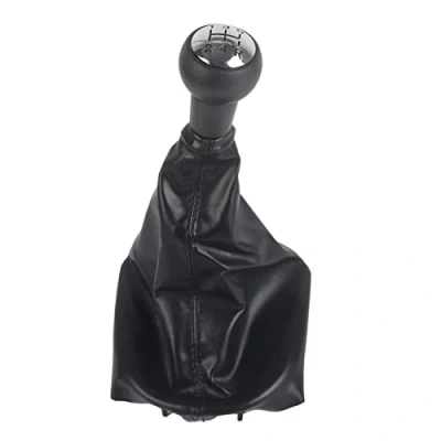 Image of EBTOOLS 207 Cc Interior Switch Car Knob Gaiter Gear Shift Boot Kit 5 Speed Stick Dust Proof Cover Leather Replacement for 207/307/406
