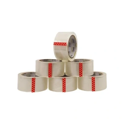 Image of simpa Packaging Tape Heavy Duty Strong Adhesive Secure Sticky Pack of 6 Rolls Clear 66m x 48mm