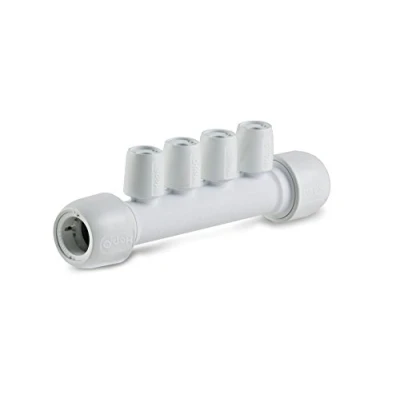 Image of Hep2O 22mm x 10mm 4 Port Open Rail Manifold