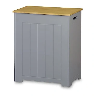 Image of ASAB Waterproof Laundry Wooden Bathroom Cabinet Cleaning Storage Easy Installation MDF Construction to Clean Scratch Resistant Freestanding Cupboard Unit (Grey)
