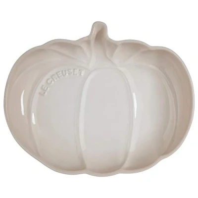 Image of Le Creuset Meringue Stoneware Medium Pumpkin Dish