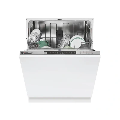 Image of HOOVER H Dish 500 HI 3E9E0S 80 Full size Fully Integrated Dishwasher Silver, Silver/Grey