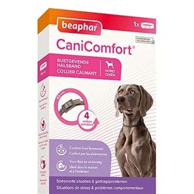 Image of Beaphar Canicomfort Pheromone Calming Collar for Dogs 65 cm