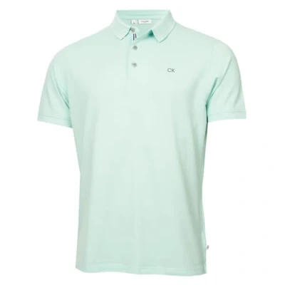 Image of Calvin Klein Mens Campus Sport Polo Shirt Aqua M