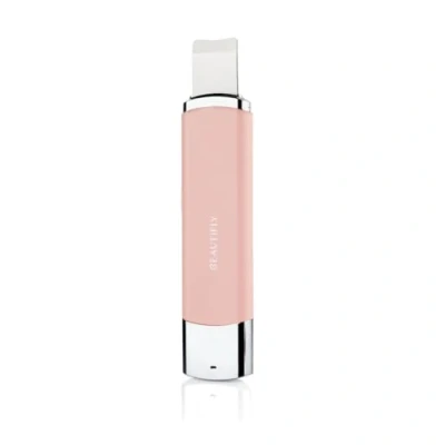 Image of BEAUTIFLY B Glossy Blush Handheld Face Massager Pink &amp; Black, Pink,Black