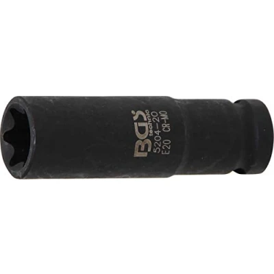 Image of BGS 5204 20 Impact Socket E Type, deep 12.5 mm (1/2&quot;) Drive E20