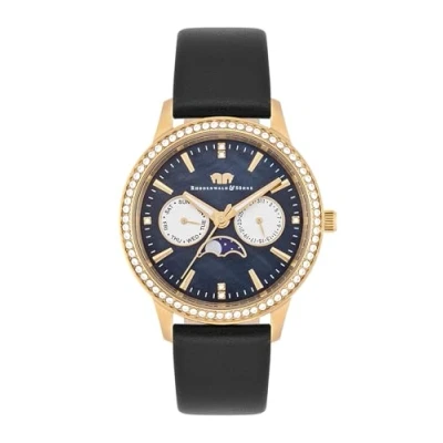 Image of Rhodenwald &amp; Söhne Womens Female Genuine leather Watch 38,0 mm Gold Stainless Steel (archived) One Size