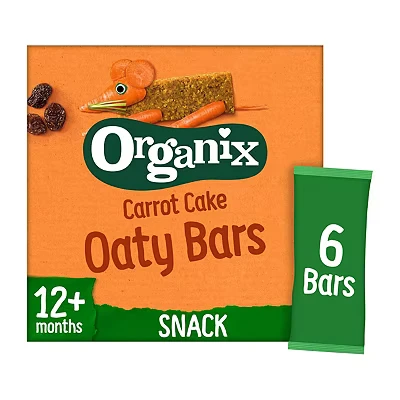 Image of Organix Carrot Cake Soft Oaty Bars (6x23g)