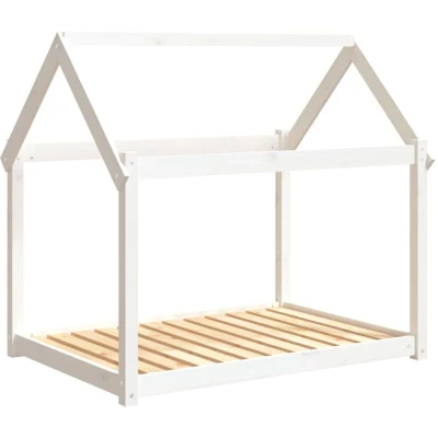 Image of vidaXL Dog Bed White 111x80x100 cm Solid Wood Pine