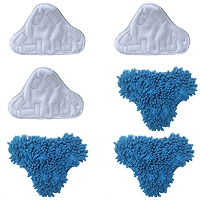 Image of Mumaxun 6pcs Microfibre Replacement Cloths Pads Compatible for H2O X5 H20 5 in 1 Steam Mop
