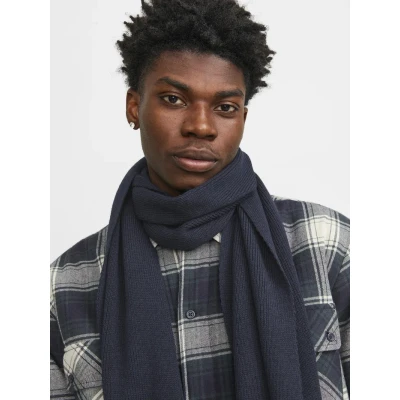 Image of Jack &amp; Jones Jacdna Scarf Scarf, Men&#039;s, Size: One Size, Navy blazer