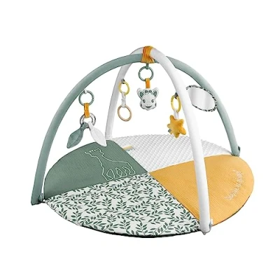 Image of Sophie la girafe Reverso 2 in 1 Play Mat, Floor Gym, Grey, Large