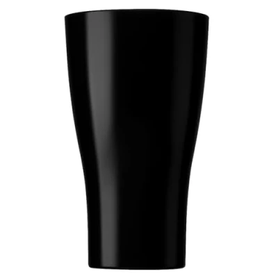 Image of AIOS Black Plastic Octagon Shaped Tumblers. Set of 6. Virtually Unbreakable. Holds 300ml / 10.6oz to Rim. Ideal for All Occasions Inside or Out Dishwasher Safe