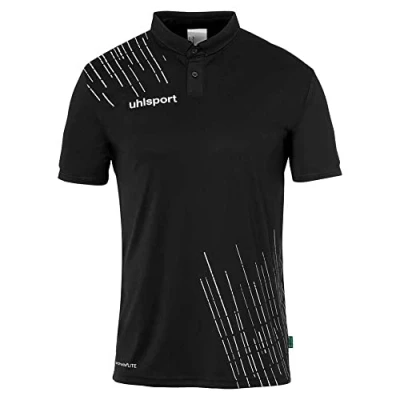 Image of uhlsport Men&#039;s Sports Polo, Black/White, 4XL