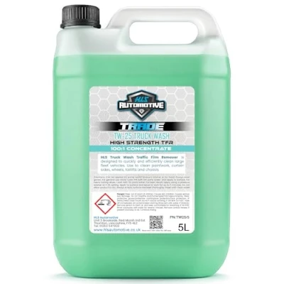 Image of HLS Automotive TW 25 Truck Wash TFR Traffic Film Remover 5L: High Performance, Non Caustic, Concentrated Cleaner for Trucks and Industrial Vehicles