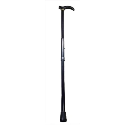 Image of Adjustable Folding Metal Cane Travel Use Walking Hiking Stick