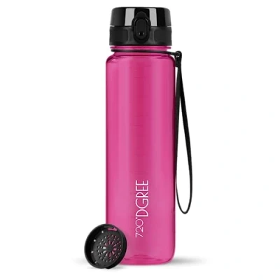 Image of 720DGREE Water Bottle 1l “uberBottle“ crystalClear +Sieve BPA Free Tritan, Leakproof, Reusable Drinking Sports for Men, Woman, Office, Gym, Fitness, Outdoor, Hiking, Cycling, Travel