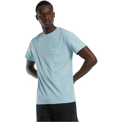Image of Mister Tee Men&#039;s FCK T Shirt, Oceanblue, S