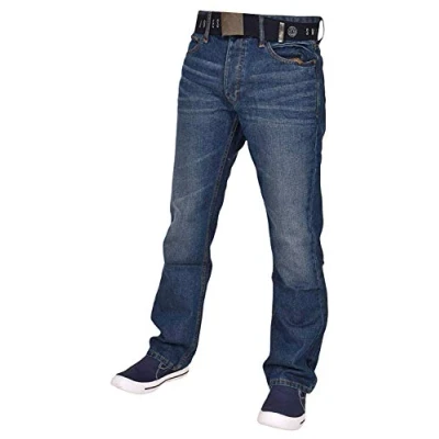 Image of Smith and Jones Men Enrico18 Denim Jeans Mid Wash 40R