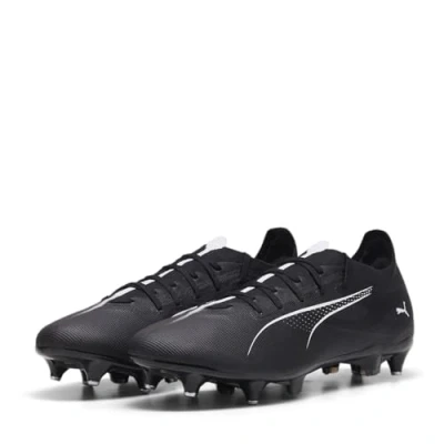 Image of PUMA Men&#039;s Ultra 5 Match MxSG Sneaker, Black White, 8.5 UK