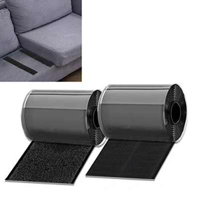 Image of KAEGREEL Self Adhesive Hook and Loop Tape to Stop Sofa Cushions Slipping, Heavy Duty Sticky for with Smooth Surfaces, 11cm Wide 2M Long