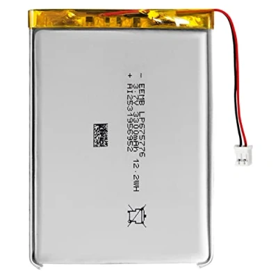 Image of EEMB Lithium Polymer Battery 3.7V 3300mAh 675776 Lipo Rechargeable Pack with wire JST connector confirm device &amp; polarity before purchase
