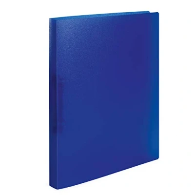 Image of HERMA Ring Binder Translucent in Dark Blue, A4, 25 mm Spine, Slim 2 made of Plastic
