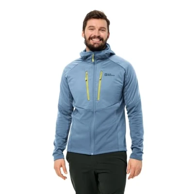 Image of Jack Wolfskin Men&#039;s Alpgrat Pro Ins Fz M Fleece Jacket, Elemental Blue, XL