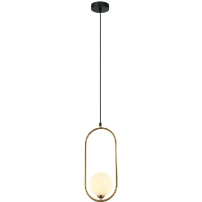 Image of Italux Lighting Lupus Modern 1 Light Globe Pendant Ceiling G9