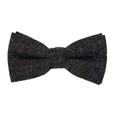 Image of DonDon Men’s cotton bow tie 4.72 x 2.36 12 6 cm already tied and completely adjustable dark grey 2