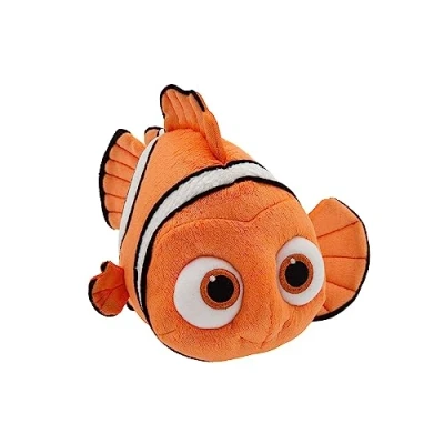 Image of Disney Store Official Nemo Small Soft Toy for Kids, Finding Nemo, 23cm/9, Clownfish Plush Fish Character Figure with Embroidered Details, Suitable Ages 0+