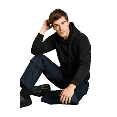 Image of UC502 Classic Hooded Sweatshirt (300 GSM) Black Medium