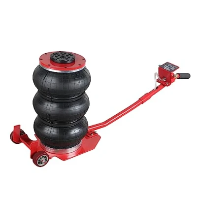 Image of Aim Tools Air Bag Jack 6600lbs 3 Ton Capacity Pneumatic Jack, Heavy Duty Quick Car Lifting Triple Bag, with Detachable Handle and Two Wheels, for Auto Repairing Tyres Changing