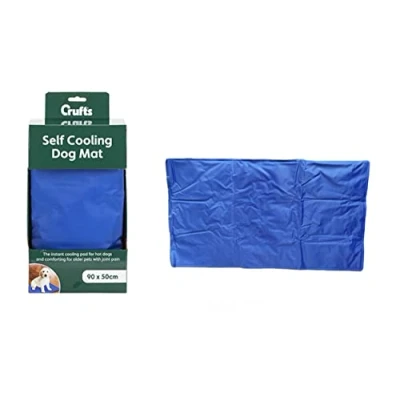Image of Crufts Comfortable Blue Pet Cooling Mat 50 x 90cm (1 Pc Ideal for Dogs, Cats, and Pets