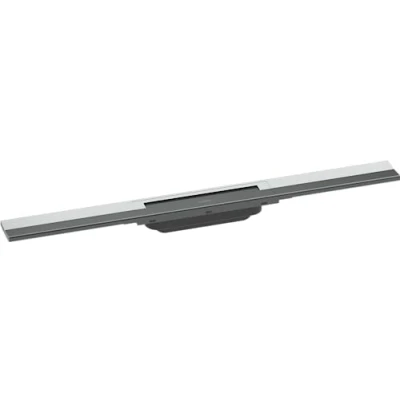 Image of hansgrohe 56043000 RainDrain Flex Complete Set Shower Drain 700 Can Be Shortened Chrome Channel, 70 cm