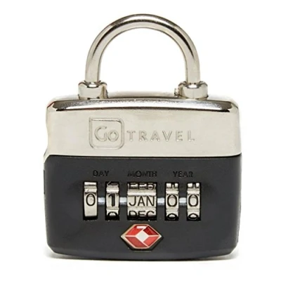 Image of Go Travel 5 Dial TSA Accepted Combination Birthday Luggage Padlock (Ref 355)