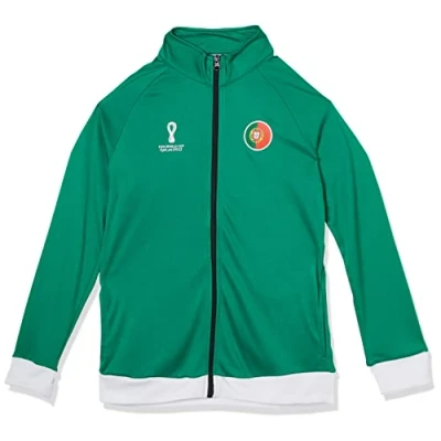Image of Official Fifa World Cup 2022 Tracksuit Jacket, Youth, Portugal, Age 8 10