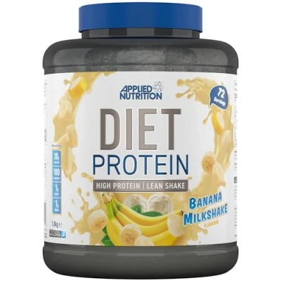 Image of Applied Nutrition Diet Whey High Protein Powder Supplement, Low Carb &amp; Sugar, for Weight Management with CLA, L Carnitine, Green Tea (1.8kg 72 Servings) (Banana Milkshake)